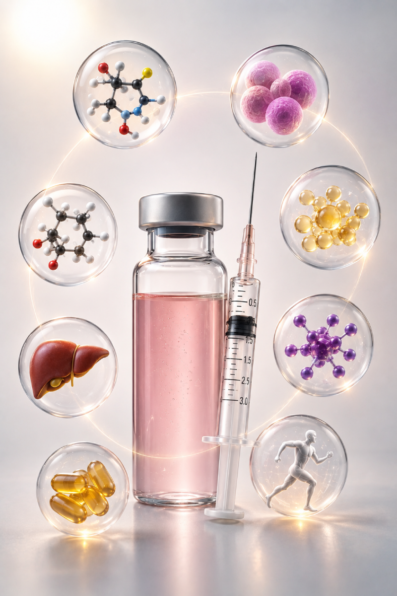 Lipotropic Lipo-Slim Shot ingredients at IUVENTUS Medical Center