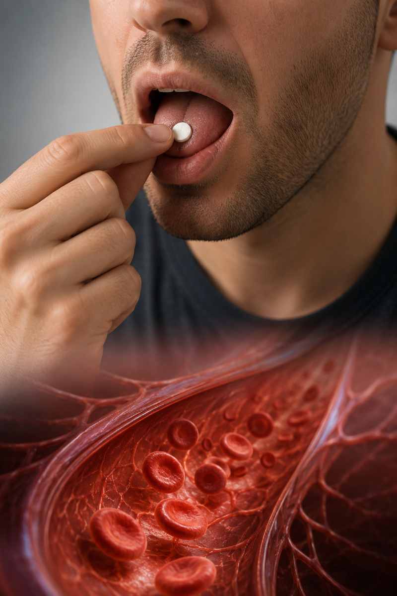 Sublingual absorption mechanism at IUVENTUS Medical Center