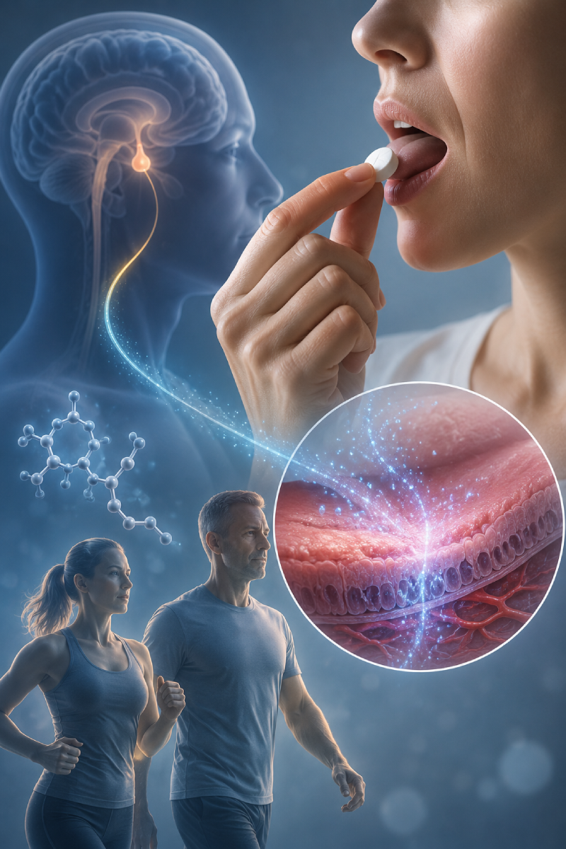 Sublingual HGH supplement mechanism at IUVENTUS Medical Center